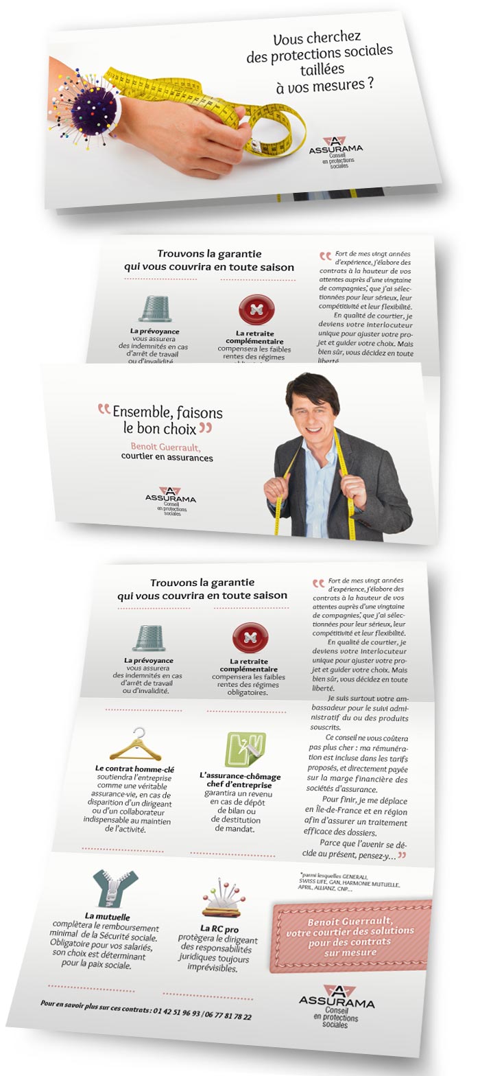 Leaflet de présentation des services Assurama