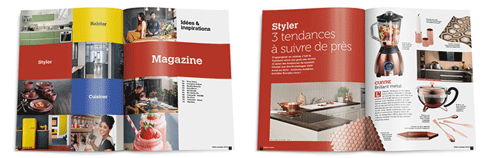 Appel d'offre Darty Cuisines, Ouvertures de la partie magazine et de la rubrique Tendances