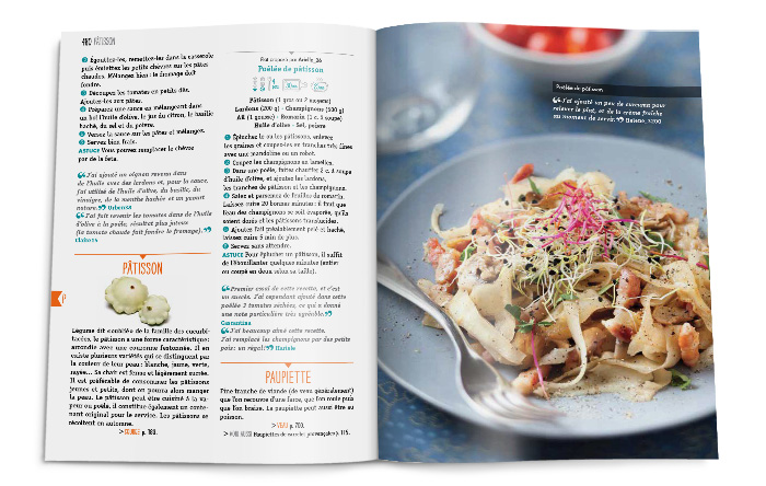 Double-page de recettes dico toute la cuisine