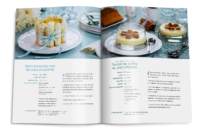 Double-page de recettes Marmiton, Chic !