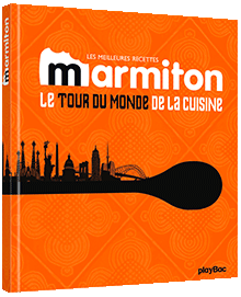 Couverture des meilleures recettes Marmiton, le tour du monde de la cuisine
