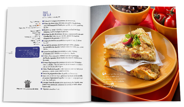 Double-page de recettes Tour du Monde de la cuisine