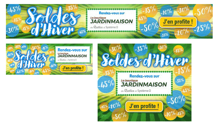 Bannières de soldes La Boutique JardinMaison