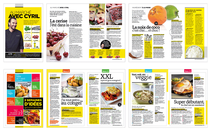 Pages de projet Gourmand