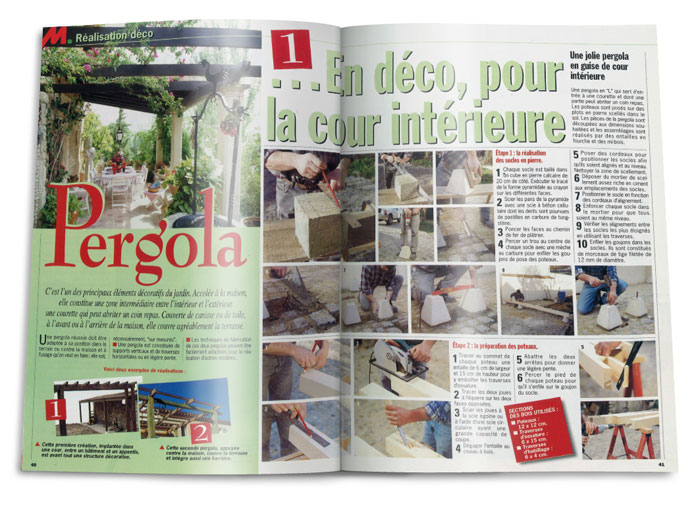 Double page Savoir-faire Monsieur Bricolage Magazine