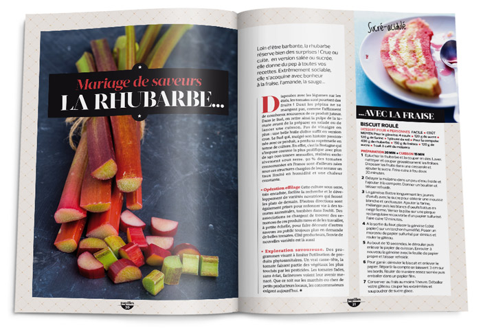 Double-page de mariage de saveurs Papilles