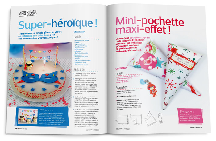 Double-page du hors-série Les Maternelles Modes & Travaux